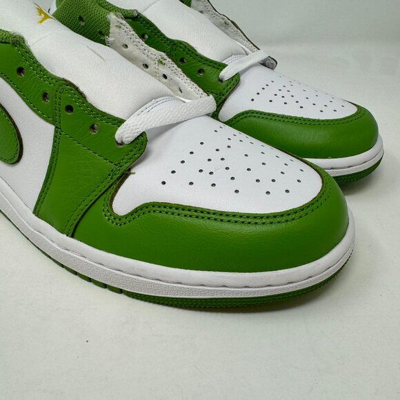 Air Jordan 1 Low SE Men's Sneaker Brand New, HF4823 100, Chlorophyll - Picture 6 of 11